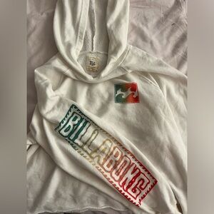 Billabong XS Super Cute White Hoodie!